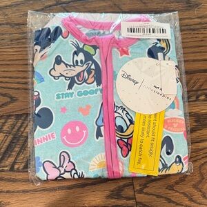 Disney Little Sleepies Blue and Pink Onesie